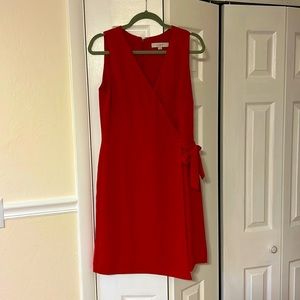Red 8Tall Loft Wrap Sheath Dress Like New